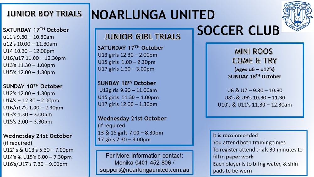 Season 21 Noarlunga United Soccer Club