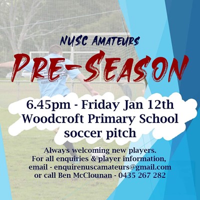 Pre-Season Amateur Pre-Season Amateur