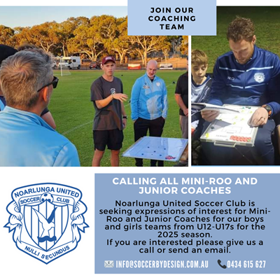 Mini Roo's & Junior Coaches Season 2025 Mini Roo's & Junior Coaches Season 2025